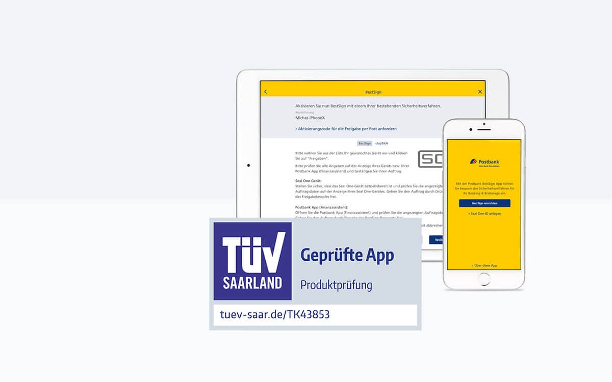 Die Postbank BestSign App - einfacher geht's nicht