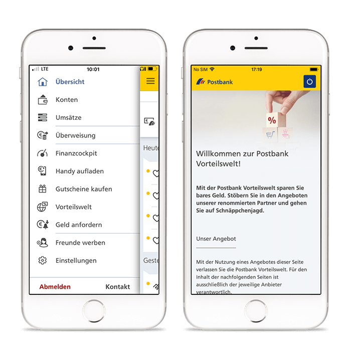 Jetzt auch im Postbank Finanzassistent – der mobile Banking-App!