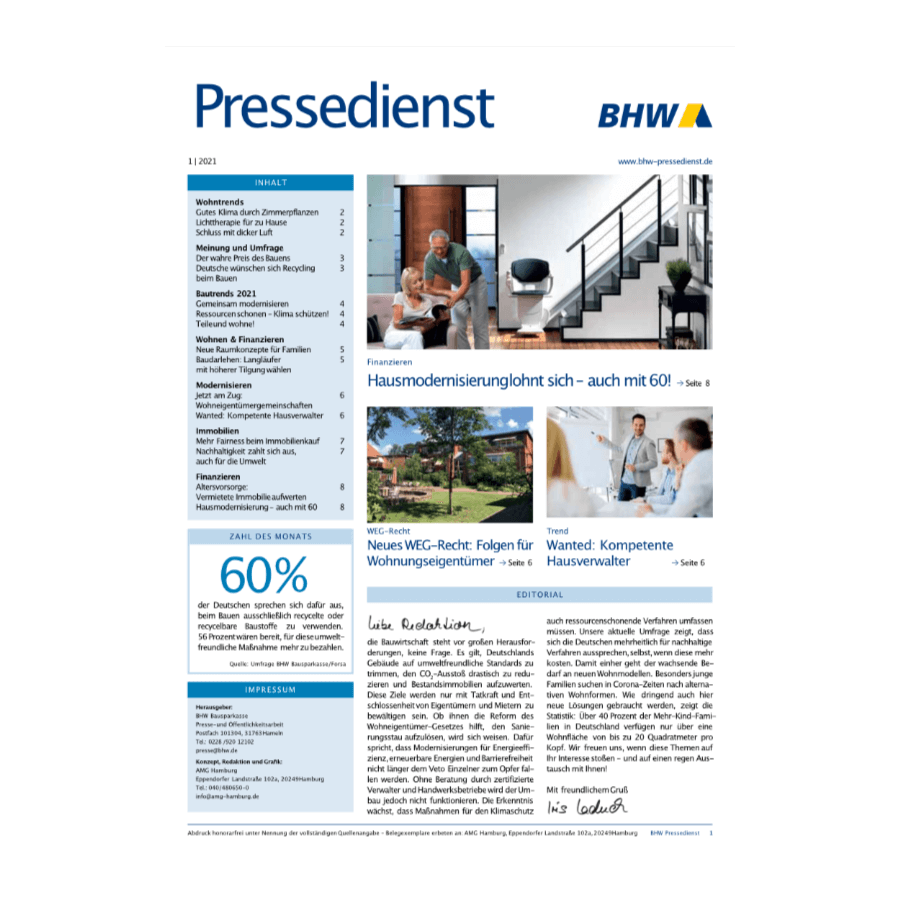 BHW Pressedienst 1/2021