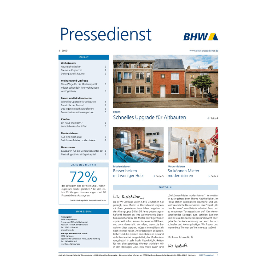 BHW Pressedienst 4/2019